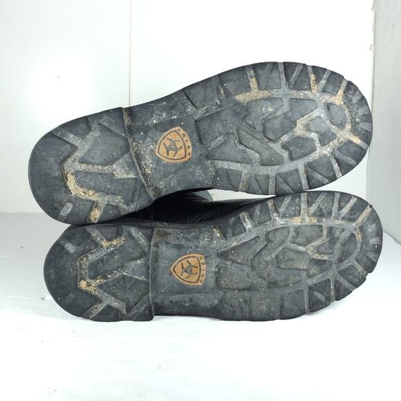 ARIAT Women's Fatbaby US8,5B Black Leather Embroidered Cowgirl Western Boots - Picture 9 of 16